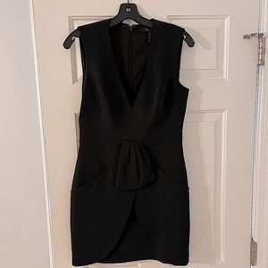 BCBG black cocktail dress.